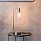 Ensora Lighting Flynn Table Lamp Nickel