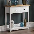 Arlington 2 Drawer Console Table White