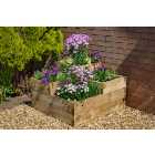 Forest Garden Caledonian Square Raised Bed - 140 x 900 x 900mm