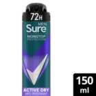 Sure For Men Active Dry Anti Perspirant Nonstop Deodorant 150ml