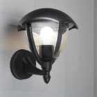 CGC POPPY Black Curved Coach Lantern Up Light