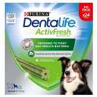 Dentalife ActivFresh Medium Dental Chicken Dog Chews 24 per pack