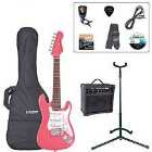 Encore E375 3/4 Size Electric Guitar Outfit - Pink
