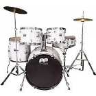 PP Drums 5 Piece Fusion Drum Kit - White