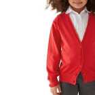 M&S Red 2PK COTTON CARDIGAN WITH STAYNEW 3-14 Y