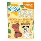 Good Boy Superlicious Chicken, Broccoli & Sweet Potato Bone Dog Treats 100g