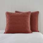 Dorma Adeena Terracotta Continental Pillowcase