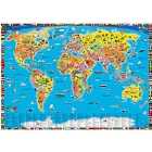 Global Children's Political Educational Laminated Wall Map 138 X 98 Cm