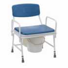 Heavy Duty Height Adjustable Bariatric Commode With Detachable Arms