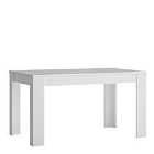 Lyon Medium Extending Dining Table 140/180 Cm In White And High Gloss