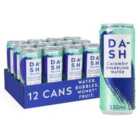DASH Cucumber Infused Sparkling Water 12 x 330ml