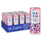 DASH Raspberry Infused Sparkling Water 12 x 330ml