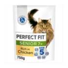 Perfect Fit Advanced Nutrition Senior Complete Dry Cat Food Chicken 750g