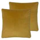 Evans Lichfield Opulence Twin Pack Polyester Filled Cushions Saffron