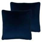 Evans Lichfield Opulence Twin Pack Polyester Filled Cushions Royal