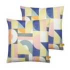 Furn. Mikalo Twin Pack Polyester Filled Cushions Multi