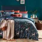 Furn. Richmond Double Duvet Cover Set Cotton Polyester Midnight