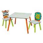 Liberty House Toys Lion and Zebra Table and Chair Set
