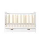 Coleby Classic Cot Bed With Under Drawer - Scandi White