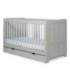 Pembrey Cot Bed With Under Drawer - Ash Grey