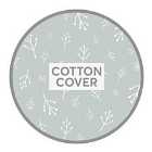 Dreamgenii Floral Grey Wht Cotton Covr