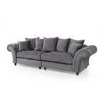 Huntley Fabric 3 Seater Sofa Grey