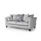 Linton Fabric 3 Seater Sofa Grey