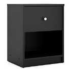 May Bedside Table 1 Drawer In Black