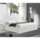 Arden White High Gloss Storage Bed King Size