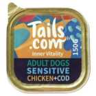 Tails.com Inner Vitality Sensitive Grain Free Dog Wet Food Chicken & Cod 150g