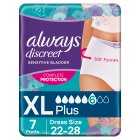 Always Discreet Incontinence Pants for Women - XL, 7s