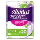 Always Discreet Incontinence Pads for Women - Small, 20s