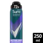 Sure Men 72hr Nonstop Protection Active Dry Antiperspirant Deodorant 250ml