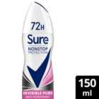 Sure Women 72hr Nonstop Protection Invisible Pure Antiperspirant Deodorant 150ml