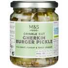 M&S Crinkle Cut Gherkin Burger Pickle 270g