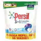 Persil 3 In 1 Non Bio Laundry Washing Capsules 66W, 66s