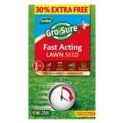 Gro-Sure Fast Acting Lawn Seed 10m2 + 30% Extra Free 400g