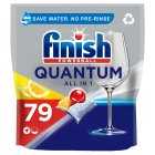 Finish Quantum All In One Dishwasher Tablet Lemon 79's, 821g