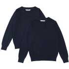 M&S Unisex 2Pk Cotton Jumper with Staynew 12-13Y 2 per pack