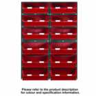 Topstore 48 x TC3 Bin Storage Kit Red 1828 x 641mm