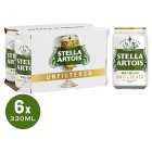Stella Artois Unfiltered Super Premium Lager Beer Cans, 6x330ml