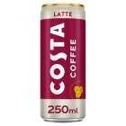Costa Coffee Latte Iced Coffee Can, 250ml