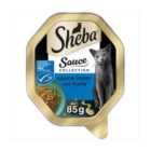 Sheba Sauce Lover Adult Wet Cat Food Tray Tuna In Gravy 85g