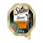 Sheba Fine Recipes Adult Wet Cat Food Tray Turkey In Gravy 85g