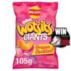 Walkers Wotsits Giants Prawn Cocktail Snacks Crisps 105g