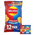 Walkers Ready Salted, Cheese & Onion Variety Multipack Crisps 12 per pack