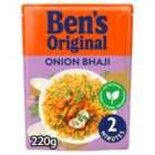 Bens Original Rice Onion Bhaji Microwave Rice 220g