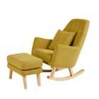 Ickle Bubba Eden Deluxe Nursery Chair And Stool - Ochre