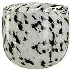Premier Housewares Carra Planter - Speckled Grey Glass