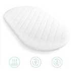 Bedside Crib Fibre Mattress - Cream/White